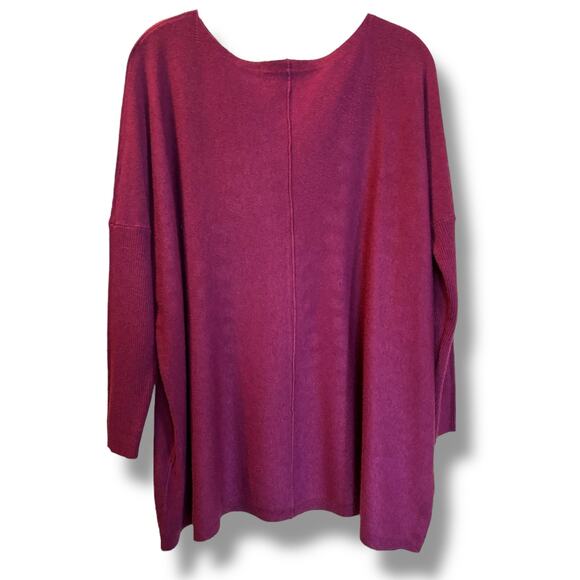 Orange Fashion Village Supersoft Boatneck Sweater O/S Plum - Picture 3 of 7